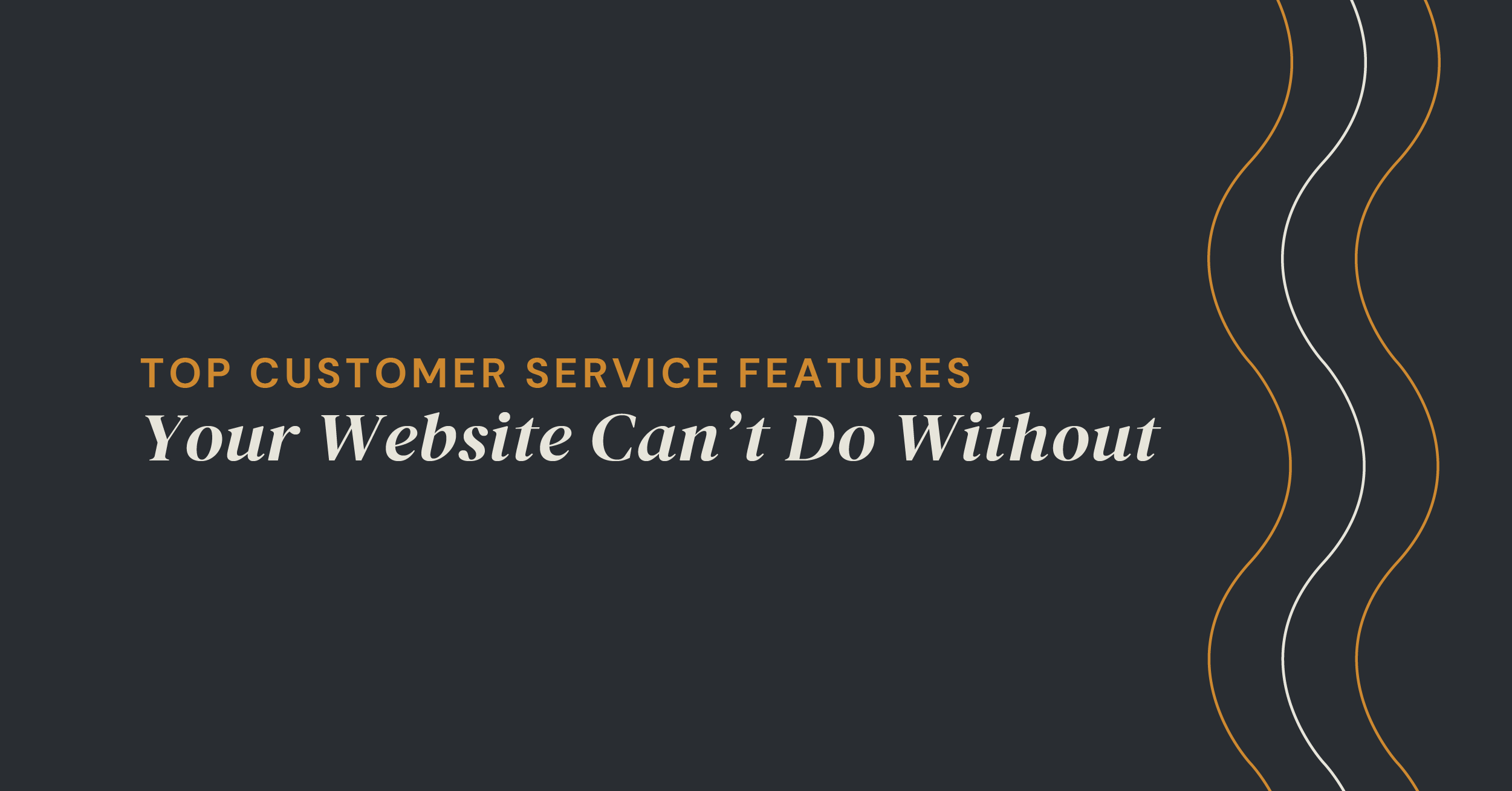 Top Customer Service Features Your Website Can’t Do Without